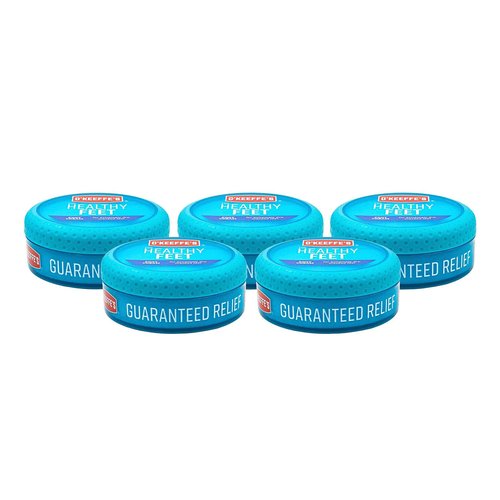 O'Keeffe's K0320001-5 Healthy Feet Foot Cream in Jar (5 Pack), 3.2 oz