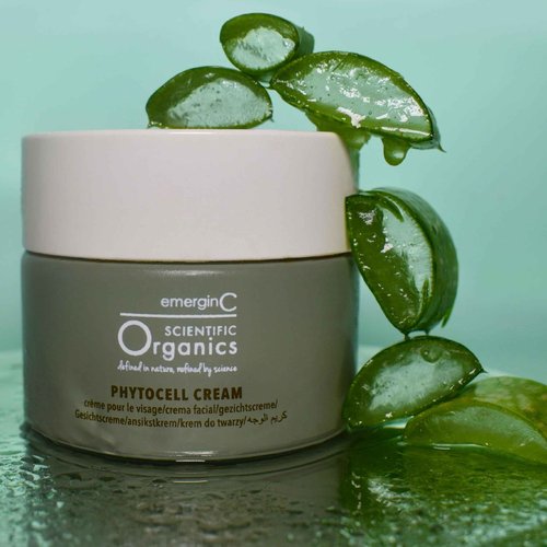 emerginC Scientific Organics Phytocell Anti-Aging Cream - Facial Moisturizer with Plant Stem Cells for Radiant Complexion and Skin Protection (1.7 oz, 50 ml)