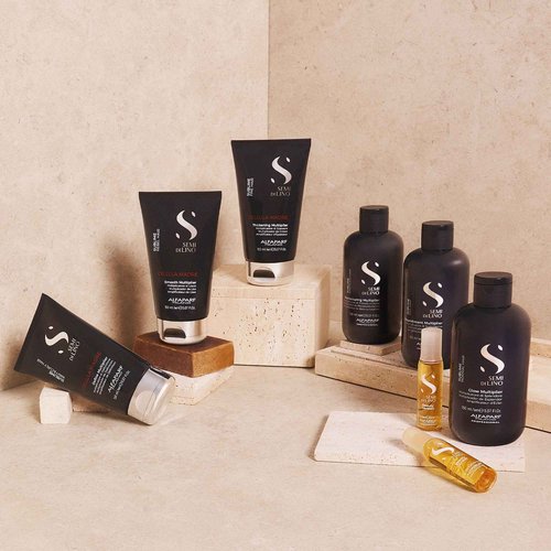 ALFAPARF MILANO Semi di Lino Sublime Cellula Madre Beauty Genesis Vials - Argan Ampoules for Radiant and Healthy Hair - Protects Color - Adds Shine (12 Vials / 0.44 fl. oz. each)