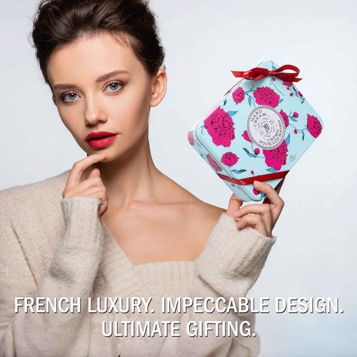 La Chatelaine Aqua Hand Cream Trio and Luxury Soap Trio Gift Sets l Made in France | Plant-Based | Enriched with Organic Shea Butter (Coconut Milk, Shea, Sweet Almond)