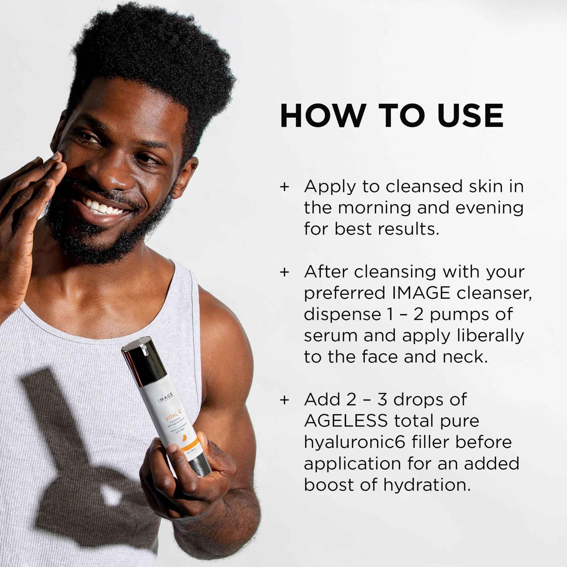 IMAGE Skincare, VITAL C Hydrating Face Serum, with Vitamin C and Hyaluronic Acid, to Brighten, Tone and Smooth Appearance of Wrinkles, 1.7 fl oz