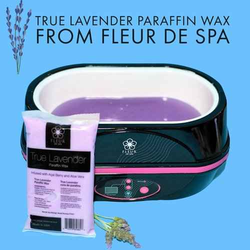 FLEUR DE SPA Paraffin Wax refill 1lb Sampler Pack | Peach, Lavender, Vanilla, Rosemary/Mint/Eucalyptus, & Unscented