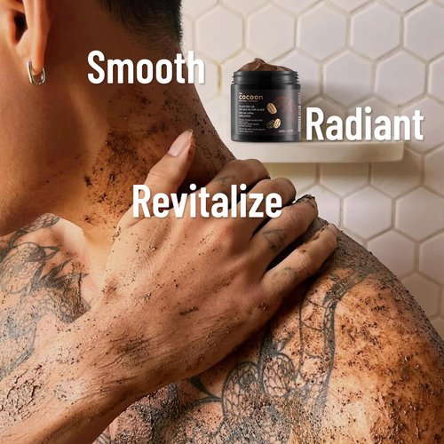 Cocoon Dak Lak Face Polish, Body Polish & Body Butter Combo. 100% Vegan Exfoliating Scrub for Smooth & Glowing Skins | Reduce Stretch Marks, Acne & Cellulite | Gift for Coffee Lovers (6.76 fl oz each)