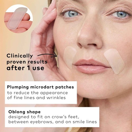 The Good Patch Un-Wrinkle Microdart Anti Wrinkle Patches for Crow’s Feet and Between Eyes, Made with Sodium Hyaluronate, Aloe Vera, Peptides, Clinically Proven (16 Total Microdart Patches)