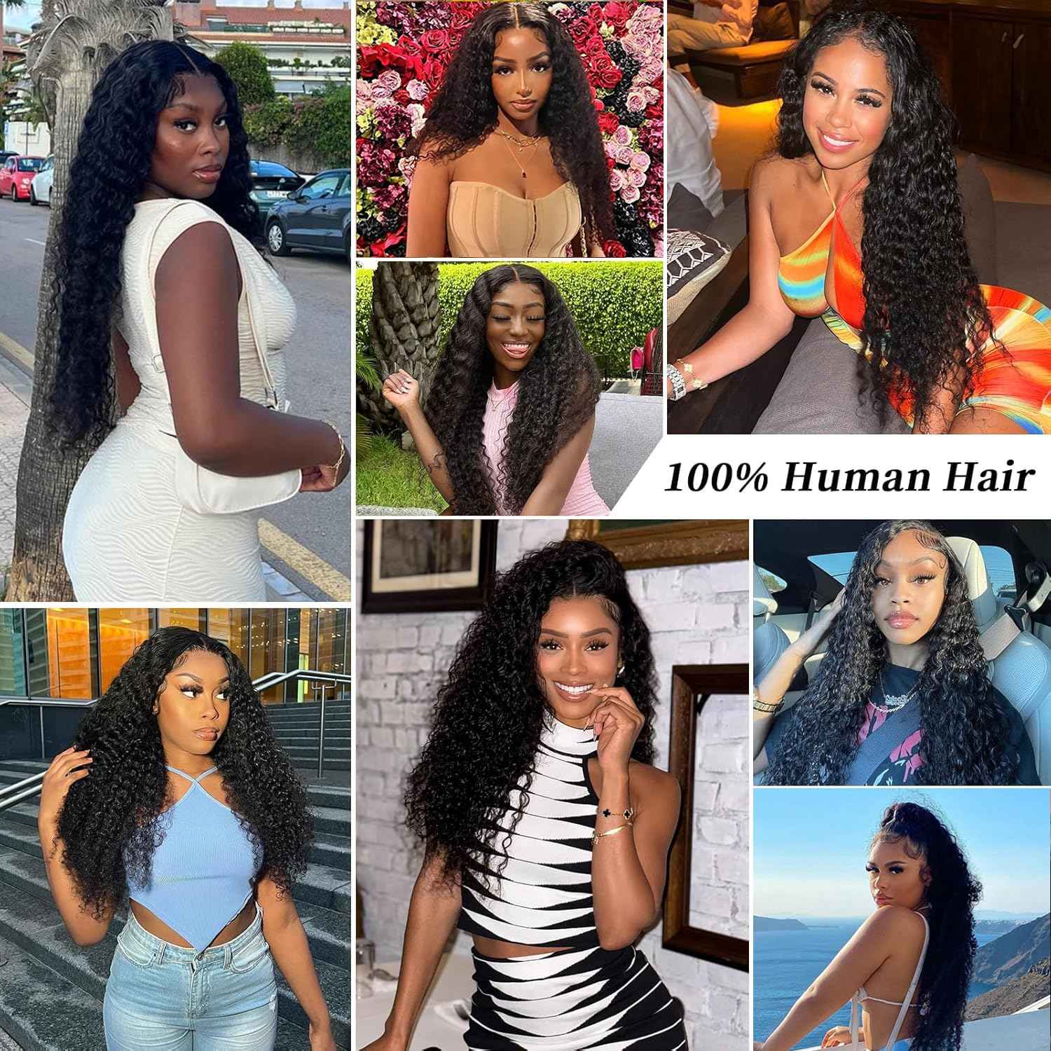 30 Inch Deep Wave Lace Front Wig Human Hair 13x6 HD Pre Plucked 200% Density Deep Curly Lace Frontal Wig for Women