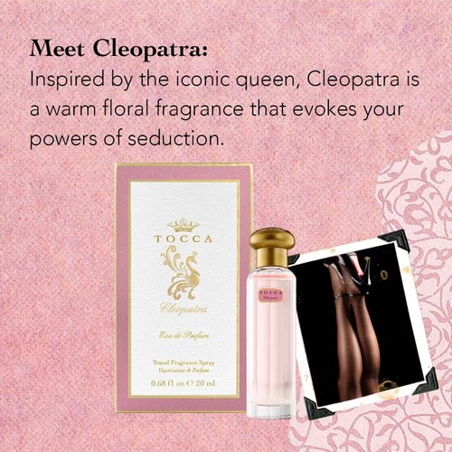 Tocca Dry Body Oil (100 ml) and Eau de Parfum (20 ml) in Cleopatra - Warm Floral, Grapefruit, Jasmine, Vanilla Musk