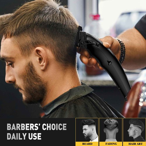 FADEKING® Professional Hair Clippers for Men, Professional Hair Cutting Kit, Cordless Hair Clippers for Barber Haircut & Mens Grooming with DLC Coated Blades