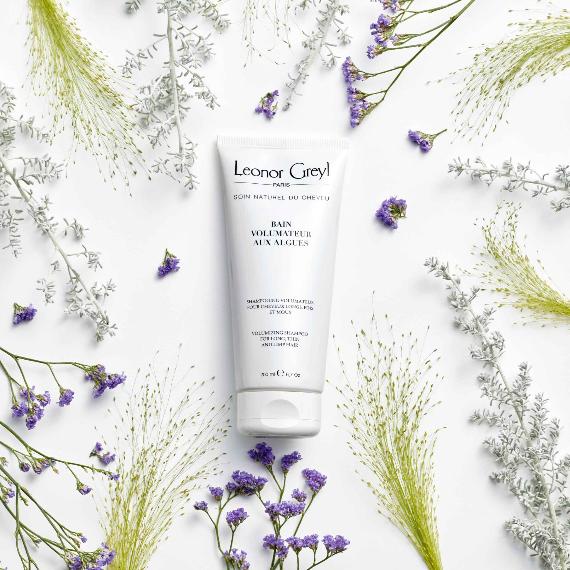 Leonor Greyl Volumizing Shampoo – 6.7 oz for Fine, Long Hair | Delivers Luxurious Volume & Shine | Enriched with Seaweed & Plant Proteins | Vegan, Sulfate-Free