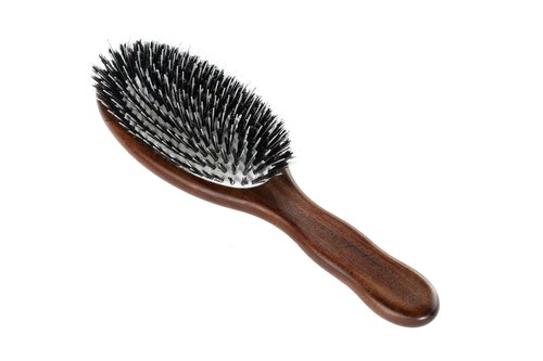 ACCA KAPPA Classic Oval Hair Brush Mixed Boar and Nylon Bristles Kotibé Wood Scalp-Massage Detangler