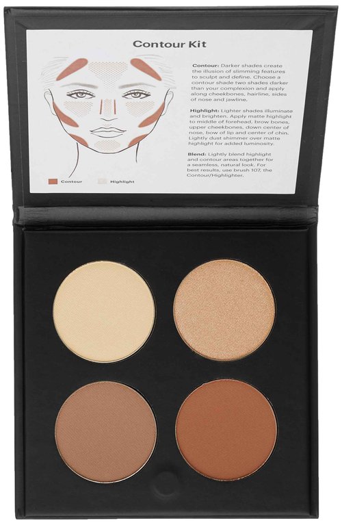 Glo Skin Beauty Contour Kit | Illuminate and Brighten, Blendable and Buildable Contouring Palette, (Dark)