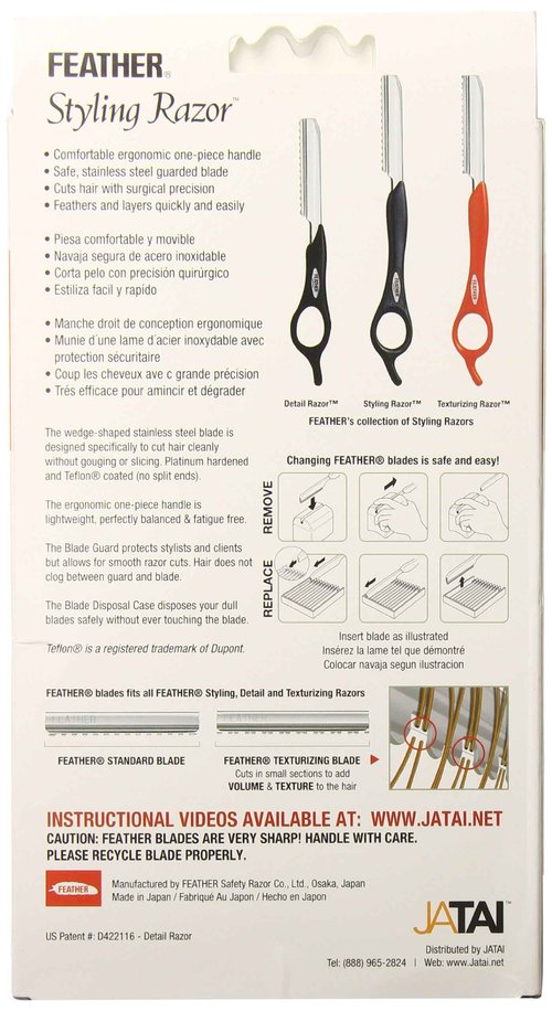 Feather Detail Razor with Standart Kit, Black