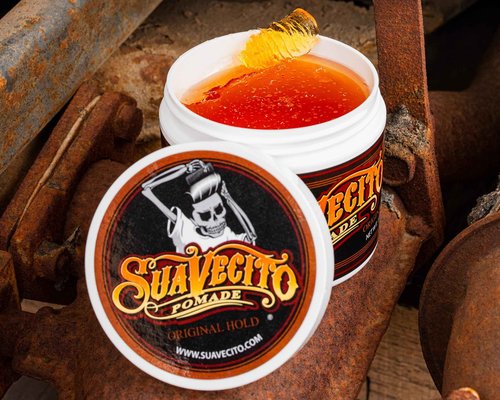 Suavecito Original Hold Pomade 32 oz, 1 Pack - Medium Hold Hair Pomade For Men - Medium Shine Water Based Wax Like Flake Free Hair Gel - Easy To Wash Out - All Day Hold For All Hairstyles