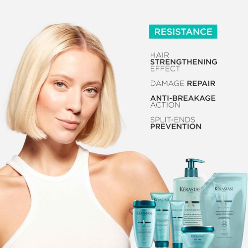Kerastase Resistance Force Architecte Shampoo - Reconstructing Repair Shampoo For Weak and Damaged Hair, Formulated With Pro-Keratine Complex, 16.9 Fl Oz