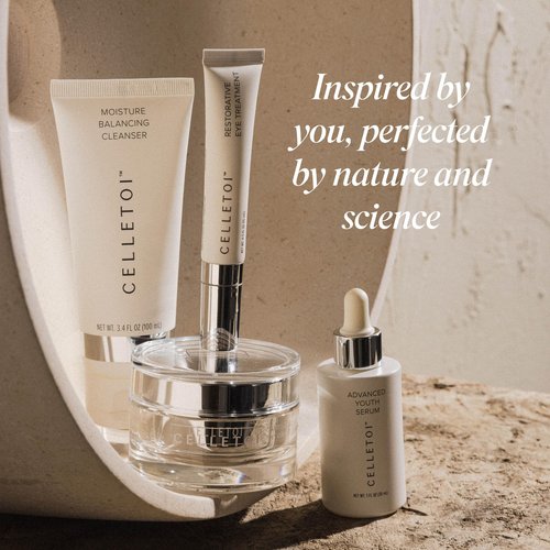 Celletoi® Restorative Eye Treatment - Vegan, Cruelty Free - Visibly Reduces Signs of Aging, Smooths Lines and Wrinkles - Diminishes Dark Circles and Puffiness - Leaping Bunny Certified - 0.5 fl oz