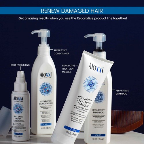 ALOXXI Repair Hair Mask for Color-Treated Hair Enriched with Keratin & Peptides, Deep Conditioning Treatment for Dull and Damaged Locks, 16.9 Fl Oz