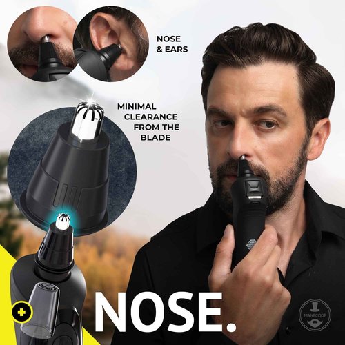 MANECODE® 7-in-1 Electric Razor for Men - Shaver with Floating 8 Contouring Technology® and IQ Cleaning Sensor®