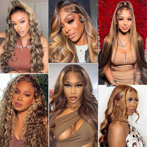 Mariska 427 Body Wave Lace Front Wigs Human Hair for Black Women 13X4 Honey Blonde Wig Human Hair HD Lace Frontal Wig Fluffy Natural