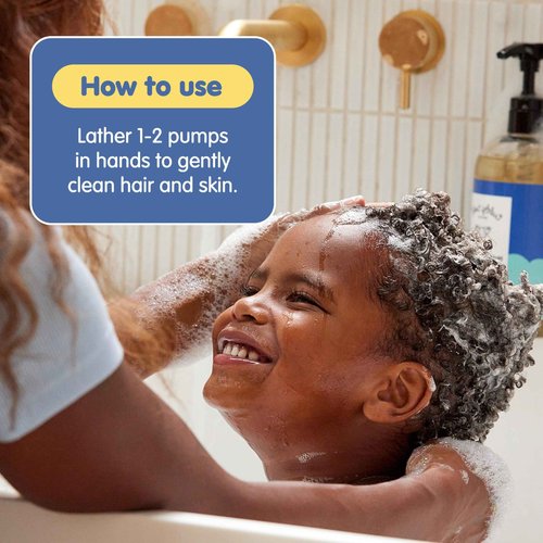 TUBBY TODD Hair + Body Wash - Baby Shampoo and Body Wash - Gentle, Natural Baby Was for Newborns, Babies, and Toddlers - Non-Toxic and Hypoallergenic - Fragrance-Free, 2 Pack, 8.5oz & 25oz