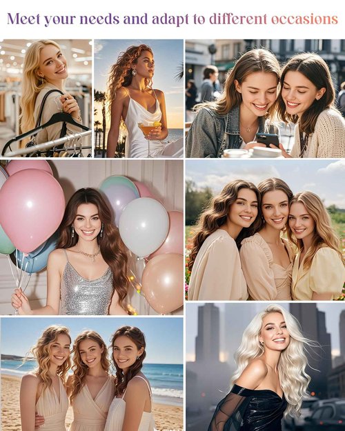 LaaVoo Sew in Hair Extensions Real Human Hair Brown Weft Hair Extensions Human Hair Brown Hair Sew in Extensions for Women Long Hair 22 Inch 100g