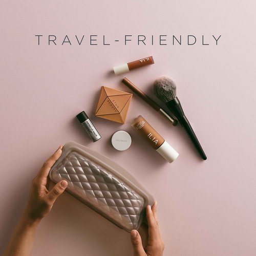 Stasher Premium Silicone Reusable Makeup Bags 3-Pack, Taupe, Beauty & Travel Toiletry Bag, Storage Bag Organizer, Dishwasher & Heat Safe, TSA Friendly, BPA Free, Leak-free, Eco Friendly