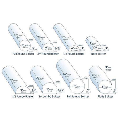 EarthLite Bolster Pillow Jumbo – Durable Massage Bolster, 100% PU Upholstery incl. Strap Handle/Professional Quality for Massage Table/Back Pain Relief