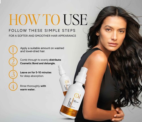 blust on Cosmetic Bond - Advanced Hair Repair Treatment for Chemically Treated Hair - Anti-Frizz Serum - Professional Cuticle Repair & Deep Hydration - 60 ml