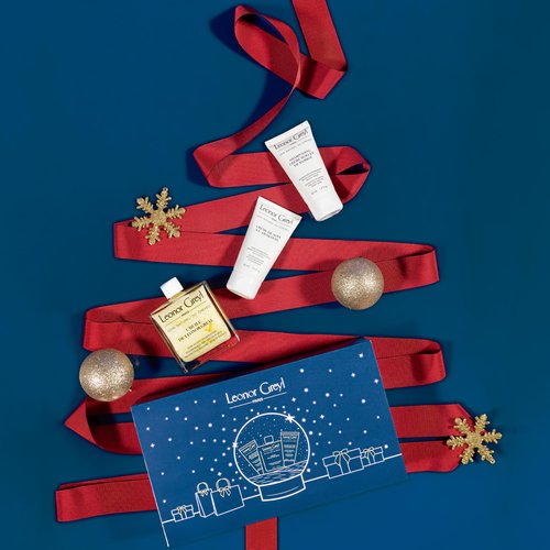 Haircare Gift Set - 40% Savings | L'Huile de Leonor Greyl (full size) & Travel Size Shampoo & Conditioner | Gift for French Beauty Enthusiasts