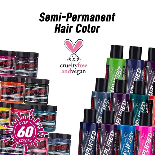 MANIC PANIC Classic Vampire's Kiss Semi Permanent Hair Color - Medium Red Hair Dye for Women & Men That Lasts 4-6 Weeks - Vegan, Ammonia & Cruelty-Free - Create & Mix Custom Shades (4oz / 3pk)