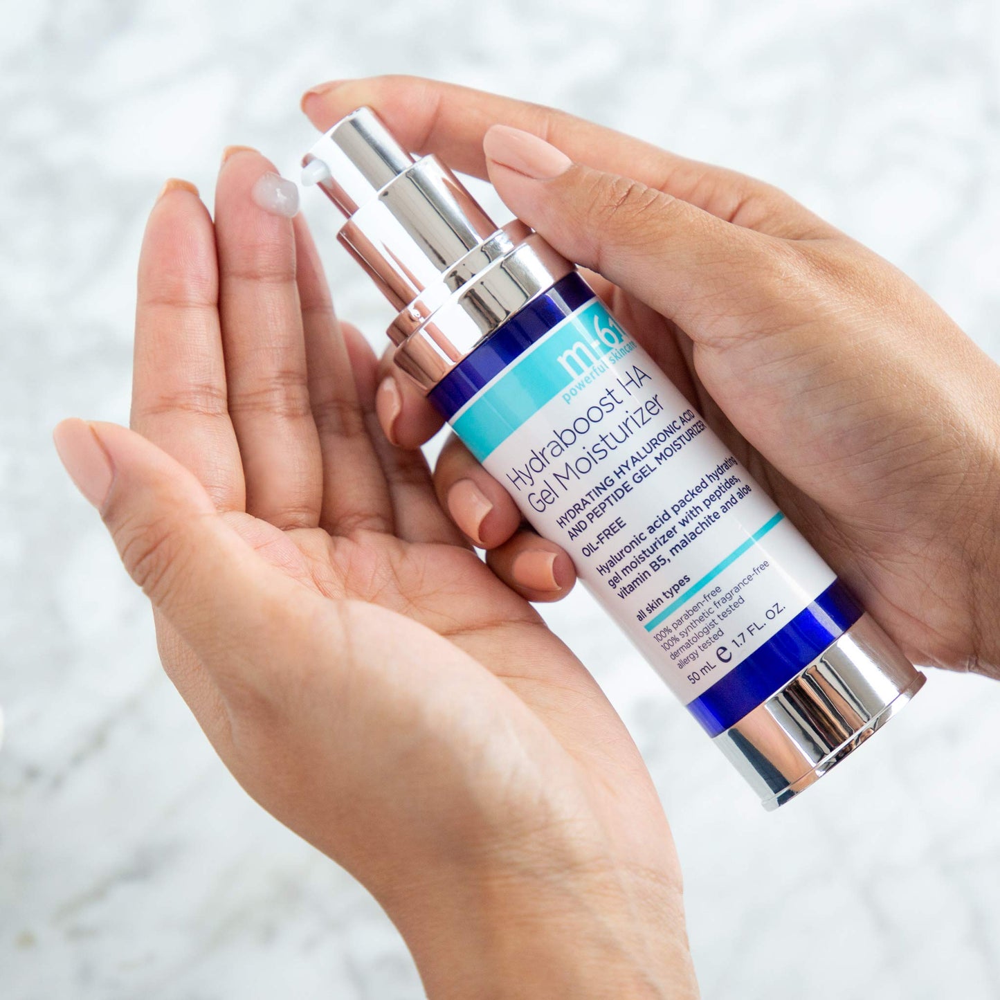 m-61 Hydraboost HA Gel Moisturizer | Oil-Free, Lightweight Gel Moisturizer With Hyaluronic Acid, Vitamin B5, Aloe. Cooling, Light Hydration. For All Skin Types - 1.7 Fl Oz