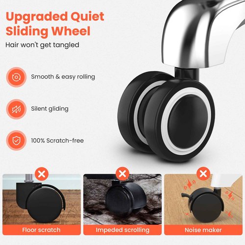 TASALON Professional Rolling Stool Chair, PU Leather Seat with Backrest,Height Adjustable, Swivel Metal Feet, Salon Spa Tattoo Massage Home Office Swivel Stool Chair Black