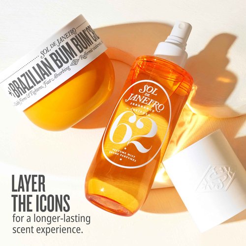 Sol de Janeiro Brazilian Bum Bum Cream & Cheirosa '62 Hair and Body Fragrance Mist Duo