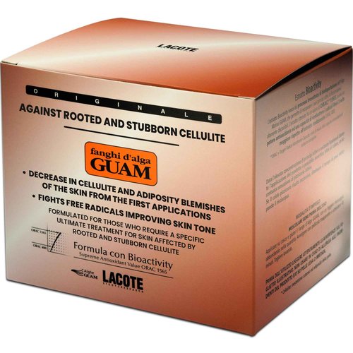 Guam Anti-cellulite Body Wrap for Thighs, Legs, MAX STRENGTH Hot Mud for Stubborn Cellulite, Clay Body Mask with Caffeine, Seaweed and Essential Oils, Reduce Cellulite on Legs, (1.1LB)