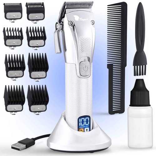 Fagaci Hair Clippers for Men Professional with Precise Cutting, Turbo Power Professional Barber Clippers Cordless, Powerful Motor Fade Mens Hair Clipper Set, Precision Blades Haircut Machine Kit