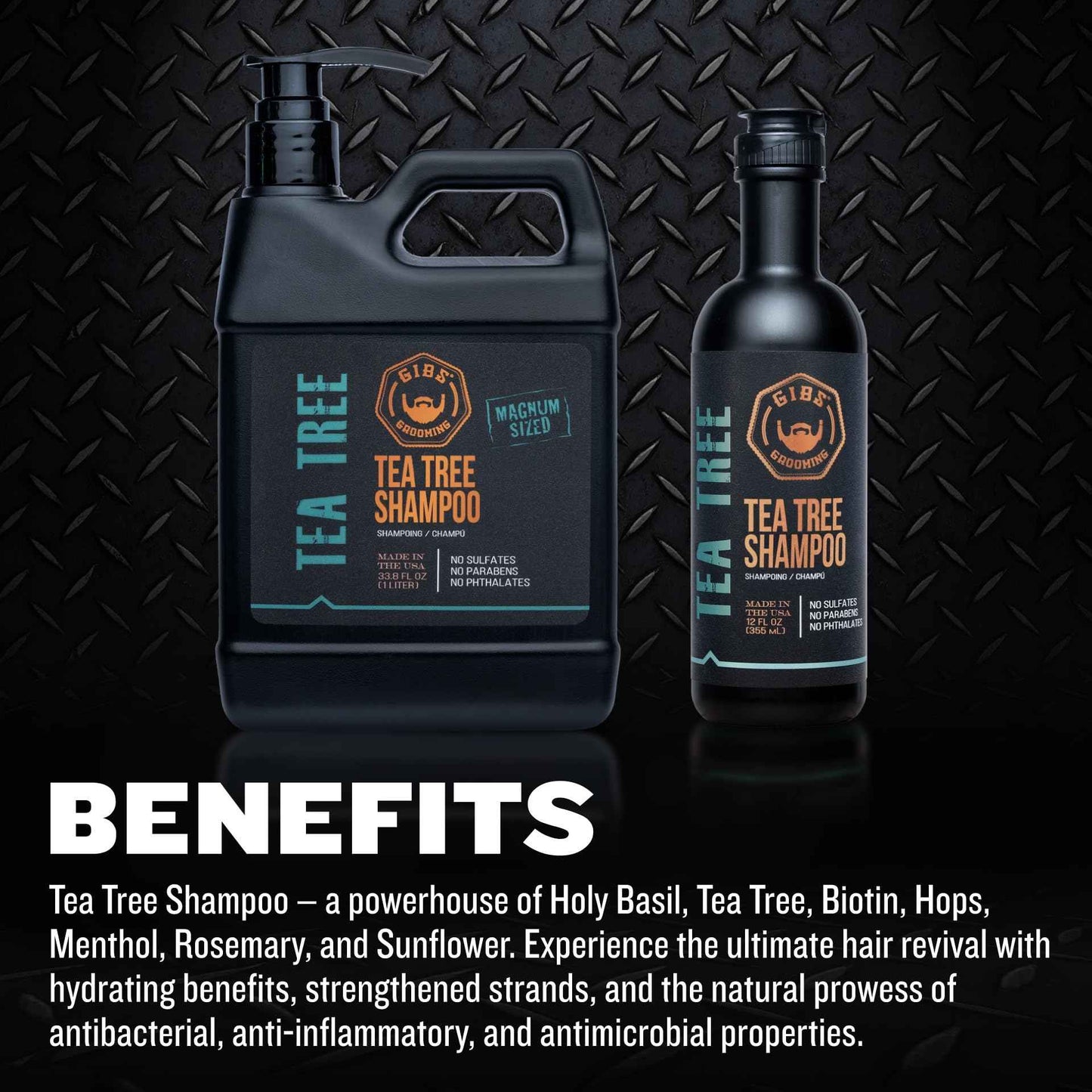 GIBS Tea Tree Liter Set - Shampoo and Conditioner