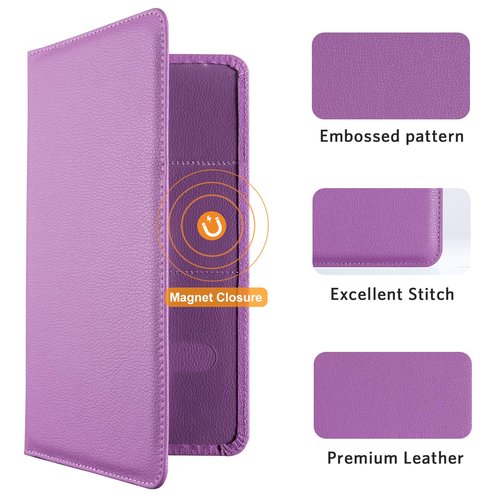 CoBak Car Registration and Insurance Holder - Vehicle Glove Box Car Organizer,Auto Truck Comparment Accessories Case with Magnetic Closure for Essential Document,Driver License,Cards