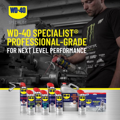 WD-40 Specialist Silicone Lubricant with Smart Straw Sprays 2 Ways, Twin-Pack, 11 OZ