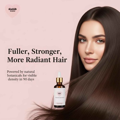 Golab Beauty Hair Oil Rosemary Scalp Treatment, Organic, Vegan, Growth And Repair For Split Ends & Dry Scalp Treatment, Strengthening, Soothing, Moisturizing & Encouraging Longer Hair 1.7 Fl Oz