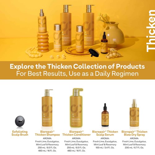 ColorProof Biorepair Thicken Conditioner 16 Fl. Oz., Fuller-Looking Hair Conditioner w/Fresh Lime, Eucalyptus, Mint Leaf & Rosemary Scent, Hair Growth-Supporting Conditioner