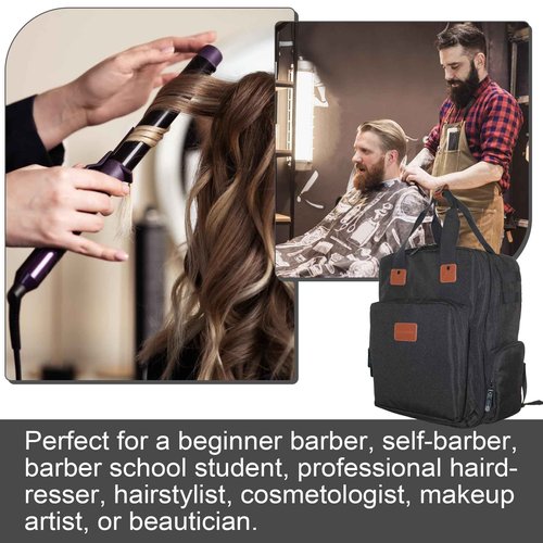 NADAENMF Barber Case Bags Backpack for Clippers and Supplies, Large Hairstylist Traveling Bag Hair Stylist Travel Bag Cosmetology Bag Cosmetic Tools Bags