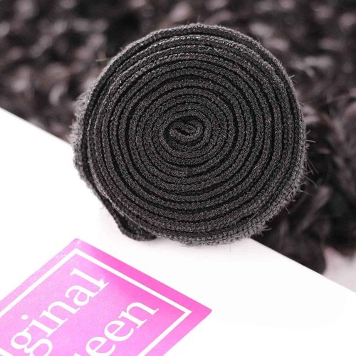 Original Queen 100% Brazilian Unprocessed Virgin Kinky Curly Human Hair Weave 3 Bundles Deep Curly Hair Extensions Mixed Length 12 14 16inches