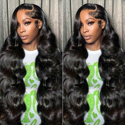 VRBest Body Wave Glueless Wear and Go Wigs Human Hair Pre Cut PrePlucked 5x5 Hd Lace Closure Wigs Human Hair 180 Density Natural Blackcolor 30 inch