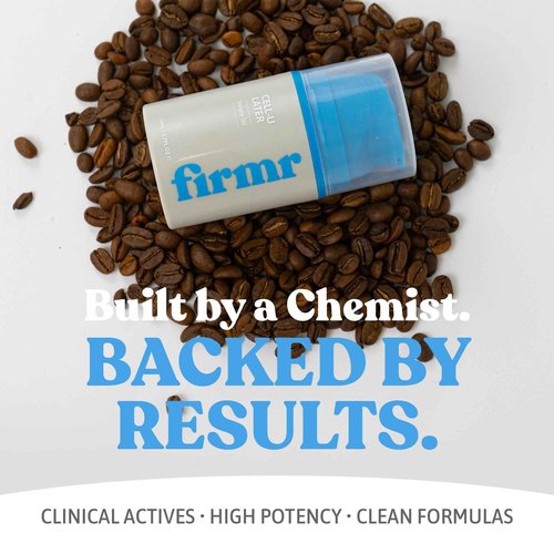 firmr Cell-U Later Cellulite Toning Serum - Tightening, Smoothing, Firming Solution - Supports Natural Collagen & Hyaluronic Acid Production - For All Skin Types - Coffee Scent - 1.7 fl.oz/50ml