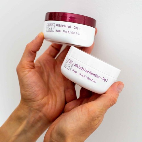 Nu Skin 180 Facial Peel & Neutralizer - Lactic Acid and Avena Sativa Extract Face Peel | Accelerate Skin Cell Turnover, Reduce Wrinkles | Skin Care Facial Peel, Soothing Skin Neutralizer