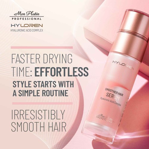 Mon Platin Professional Hair Care Product Serum with Hyaluronic Acid for Straightened Hair, 1.69 Fl Oz