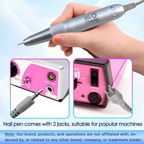 MiShiny 30.000RPM Professional Nail Drill Machine - Hand Drill for Nails - Replacement Nail Drill Handpiece Compatible with KUPA KP55, KP60, KP5000, MeDi Pro 20k, UP200