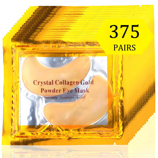 375 Pairs Bulk Gel Eye Masks for Professional Salon & Spa | Revitalizing Under Eye Patches for Puffy Eyes, Dark Circles, Wrinkles