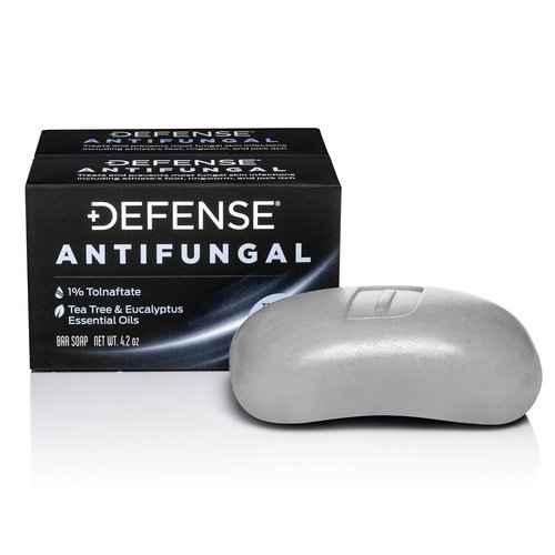 Defense Soap Antifungal Medicated Bar Soap 2-Pack, Original 4 Oz Bar (Pack of 2), & Body Wash 32 oz - Natural Shower Gel