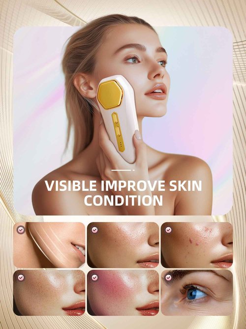 INTEO Facial Massager Tool, Beauty Device for Face and Full Body, Portable Face Lift Device for Skin Care, Against Dullness, Neck Massager for Women