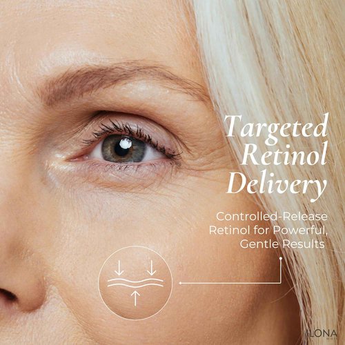 ILONA Bottom Lines Face | Brightening and Collagen Regenerating Serum for Deep Wrinkle Reduction | Powered by SR+ Retinol with RNA/DNA, Peptides, Hydrolyzed Proteins & Vitamin C | 1.0 oz