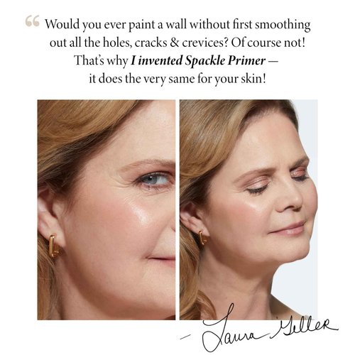 LAURA GELLER NEW YORK Prime-n-Set Duo: Spackle Primer + Spackle Mist Boost Setting Spray with Electrolytes (01 Champagne Glow + Electrolytes, 5.0 Fl Oz)